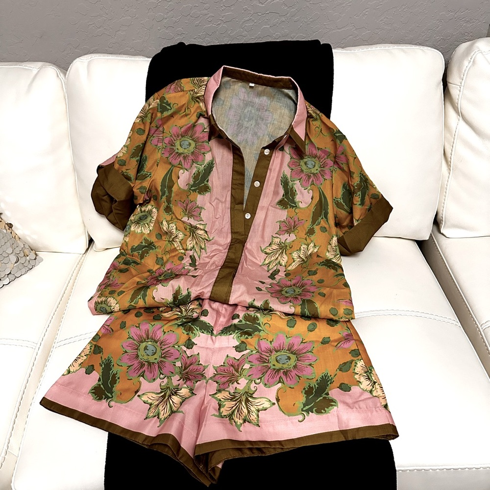 Linen Short Set XL